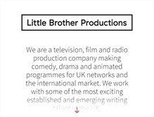 Tablet Screenshot of littlebrotherproductions.co.uk